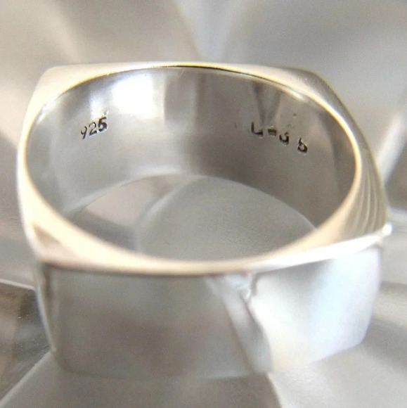 Unisex Vintage ring 925 sterling silver Taxco Mexico 10 rare